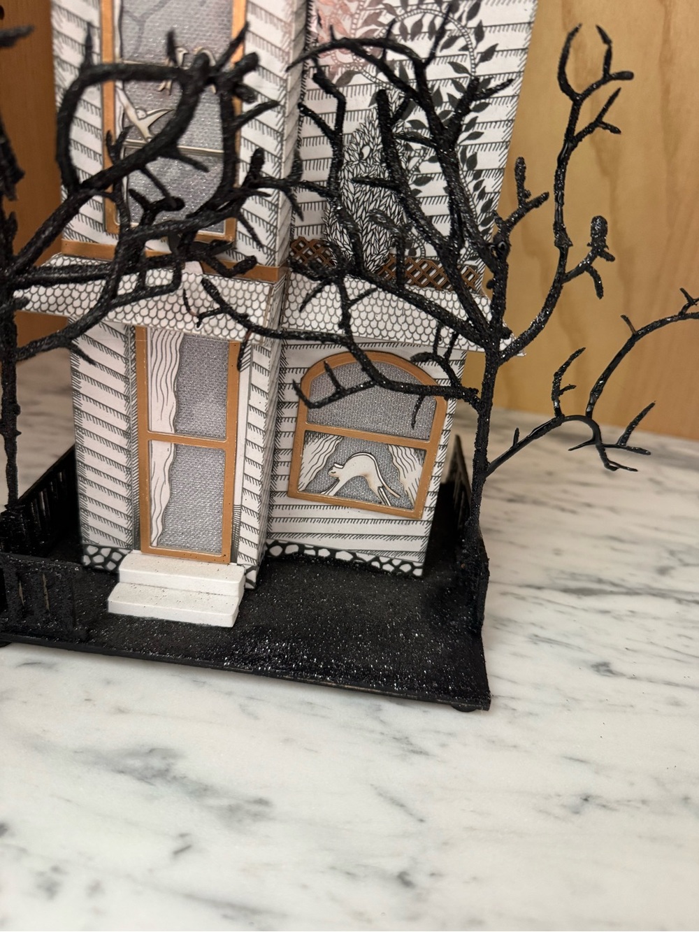 DAMAGED!Anthropologie Light-Up Halloween House Florence Balducci - Picture 2 of 7